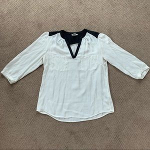 Black & White Blouse